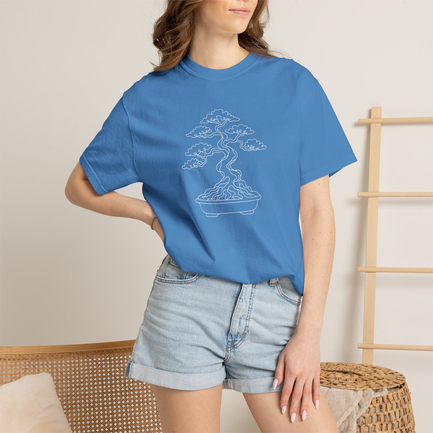 Bonsai Tree One-Line Art - Minimalist Botanical Unisex Tee