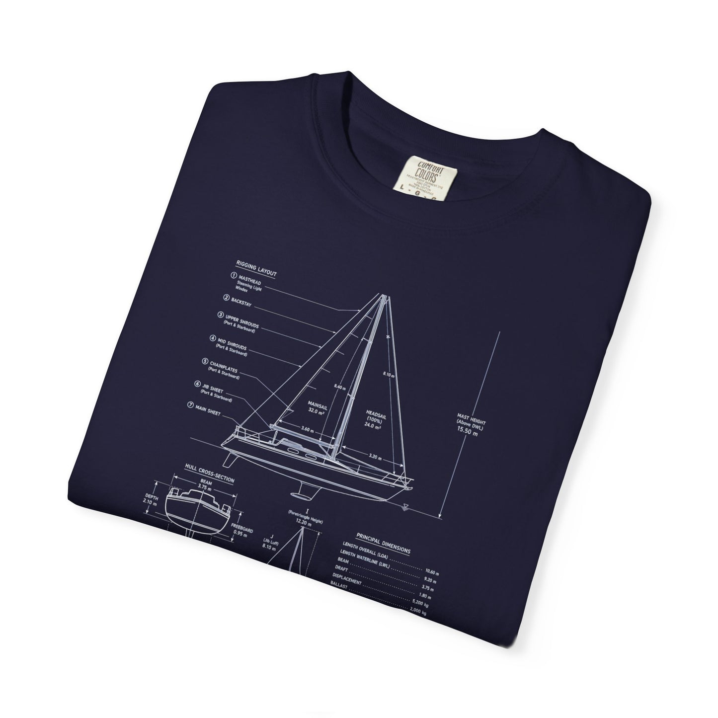 Blueprints - Sailboat Unisex Tee