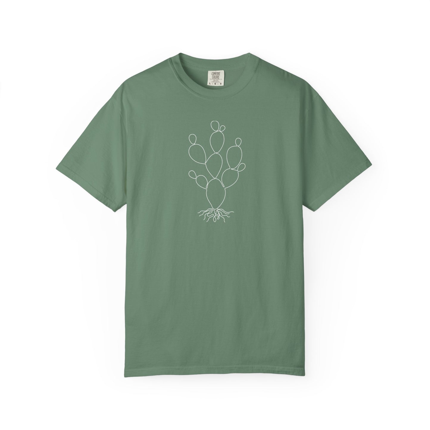 Cactus One-Line Art - Minimalist Botanical Unisex Tee