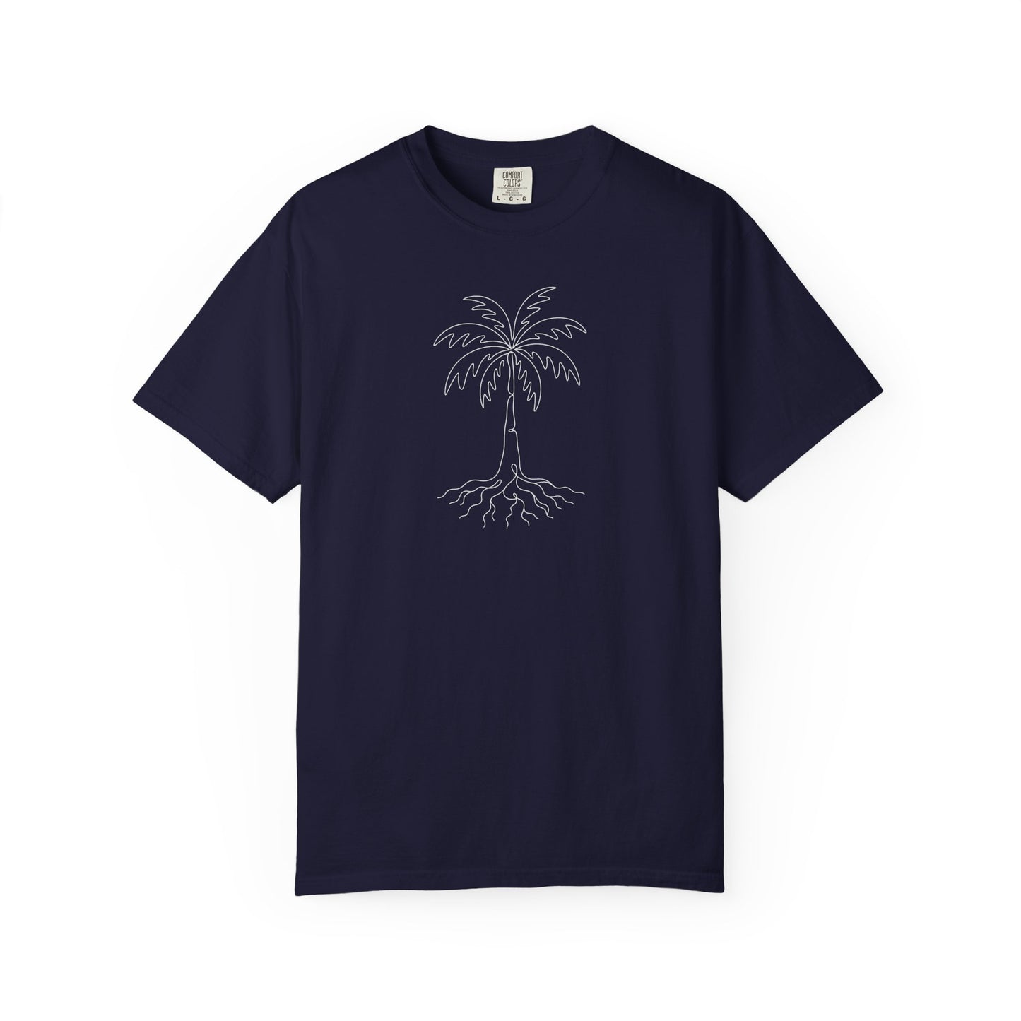 Palm Tree One-Line Art - Minimalist Botanical Unisex Tee