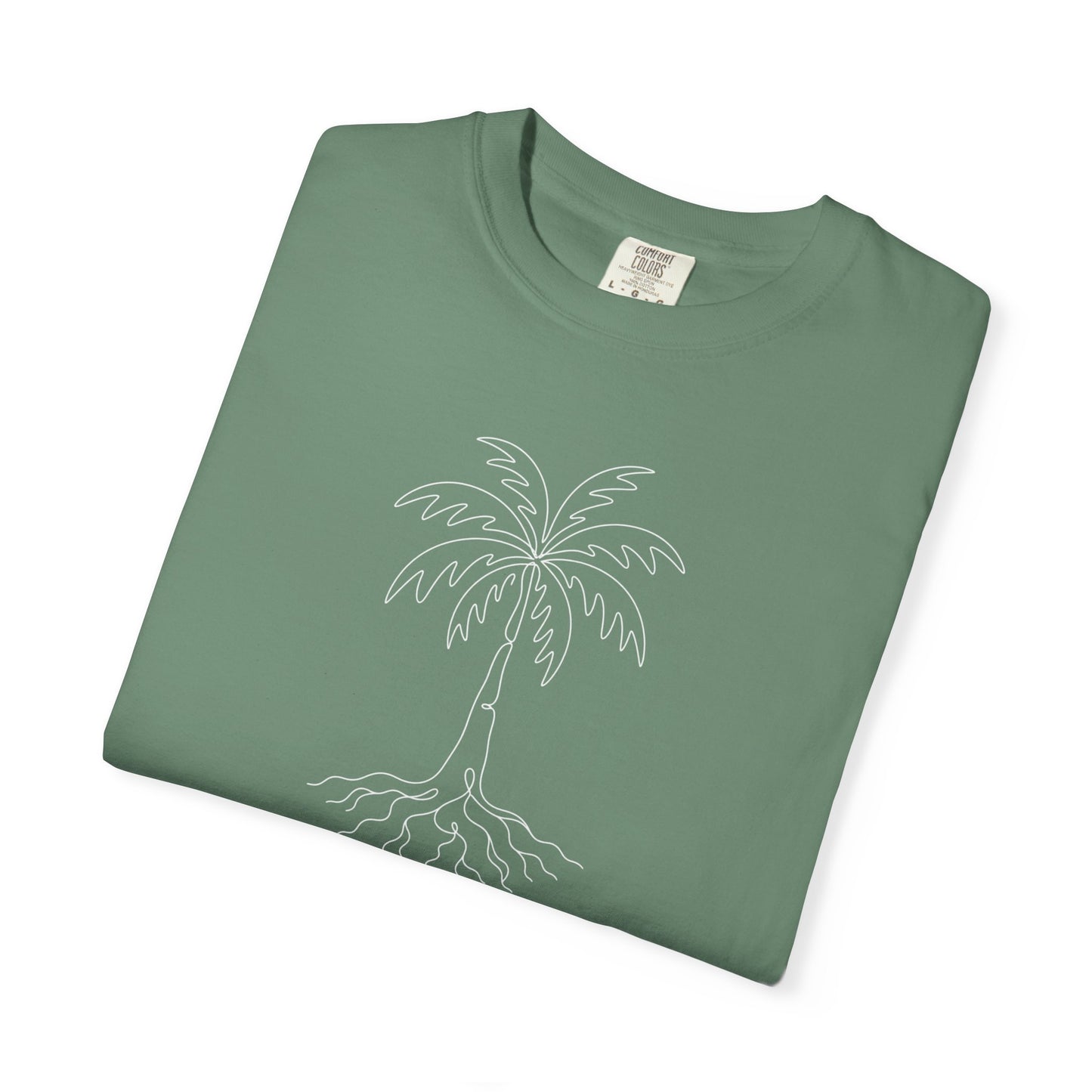 Palm Tree One-Line Art - Minimalist Botanical Unisex Tee