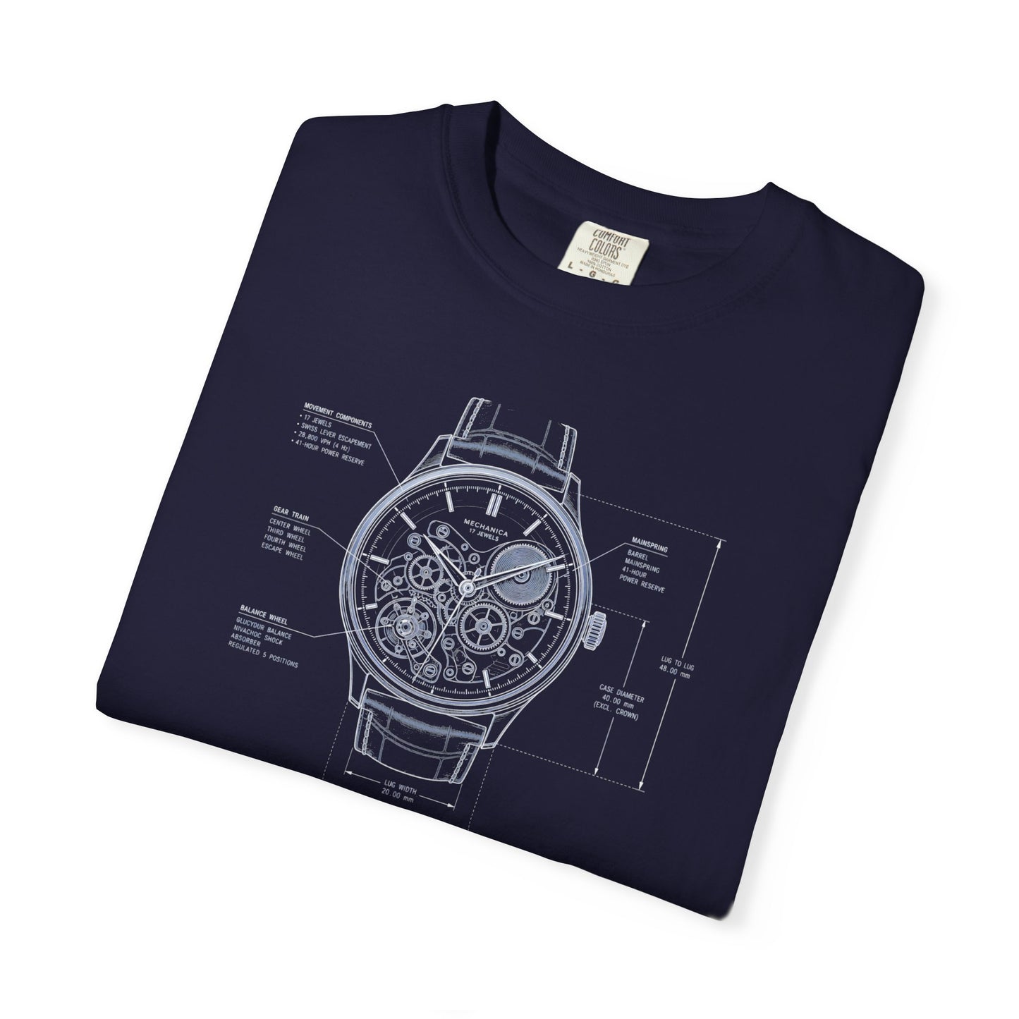 Blueprints - Analog Wristwatch Unisex Tee