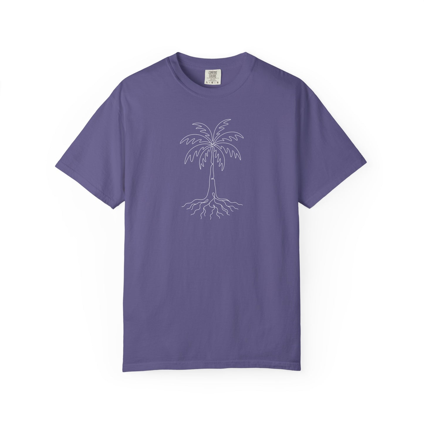 Palm Tree One-Line Art - Minimalist Botanical Unisex Tee