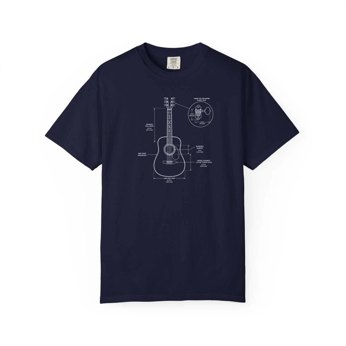 Blueprints - Acoustic Guitar Unisex Tee