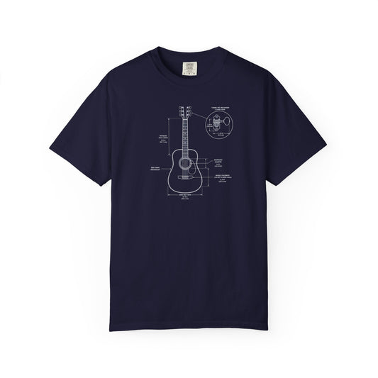 Blueprints - Acoustic Guitar Unisex Tee