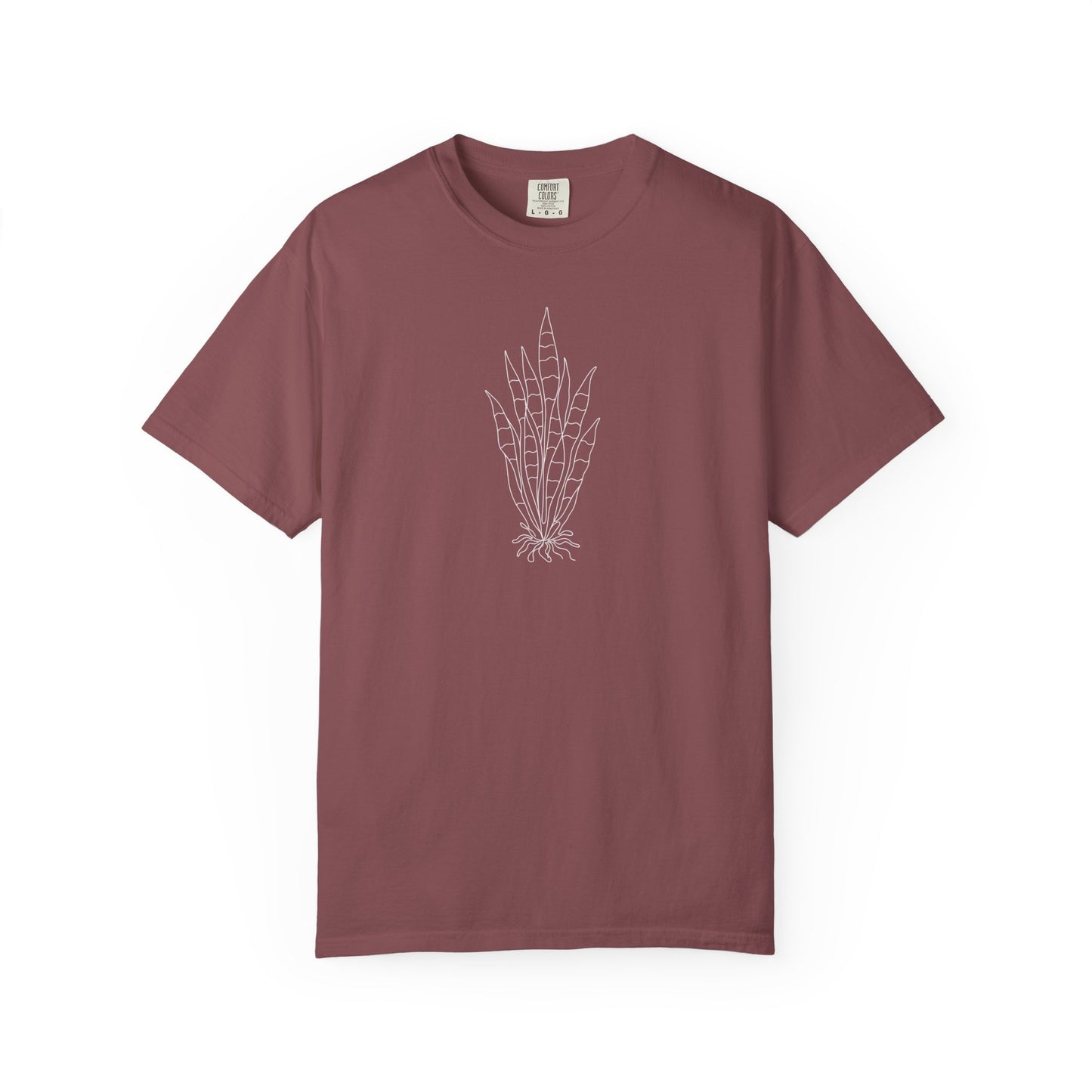 Snake Plant One-Line Art - Minimalist Botanical Unisex Tee