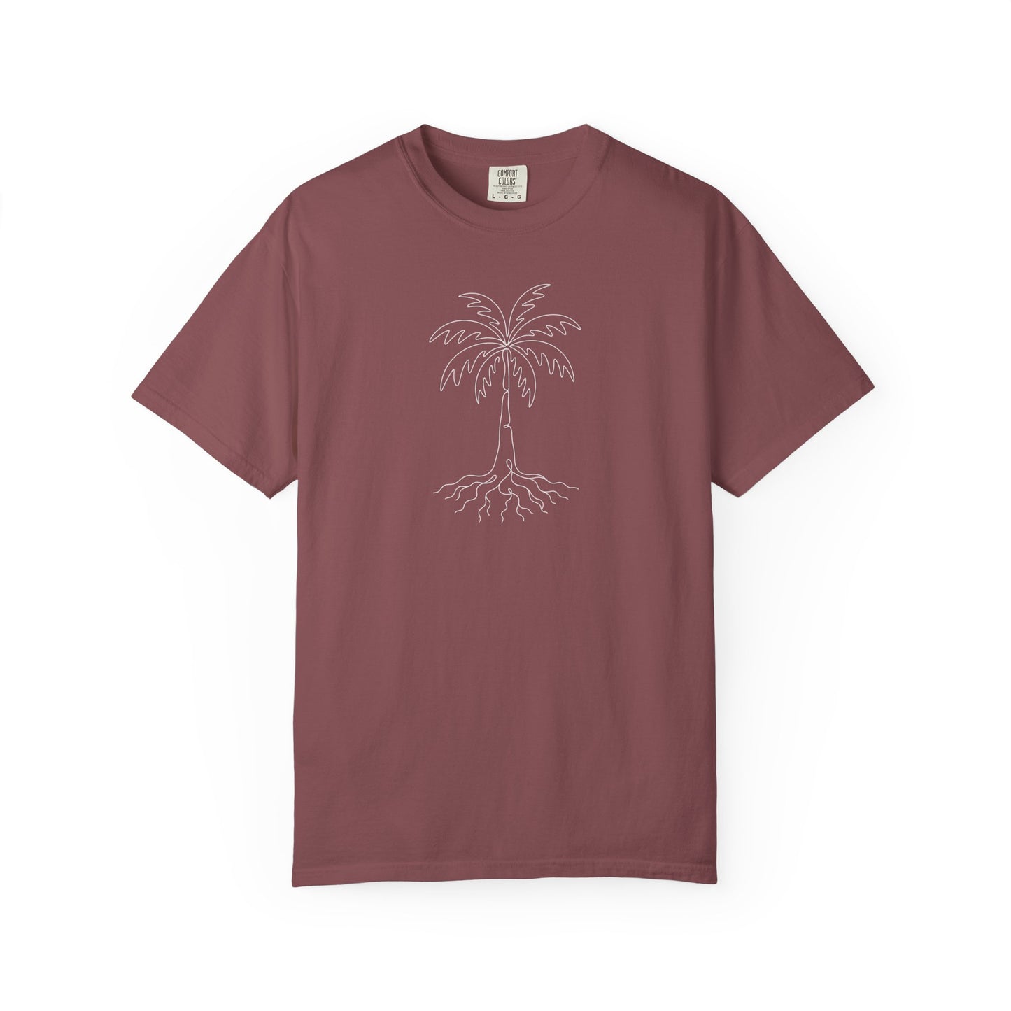 Palm Tree One-Line Art - Minimalist Botanical Unisex Tee