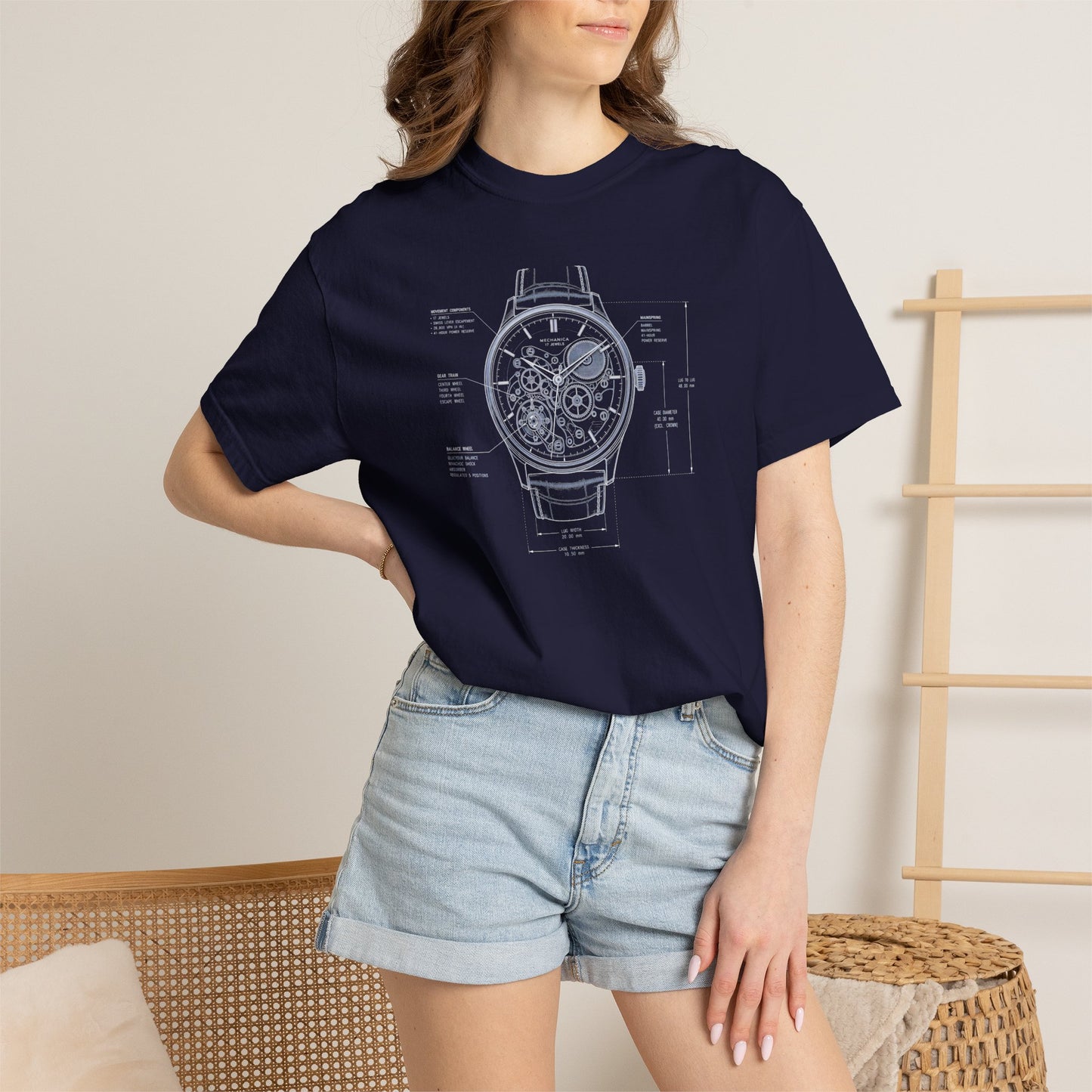 Blueprints - Analog Wristwatch Unisex Tee