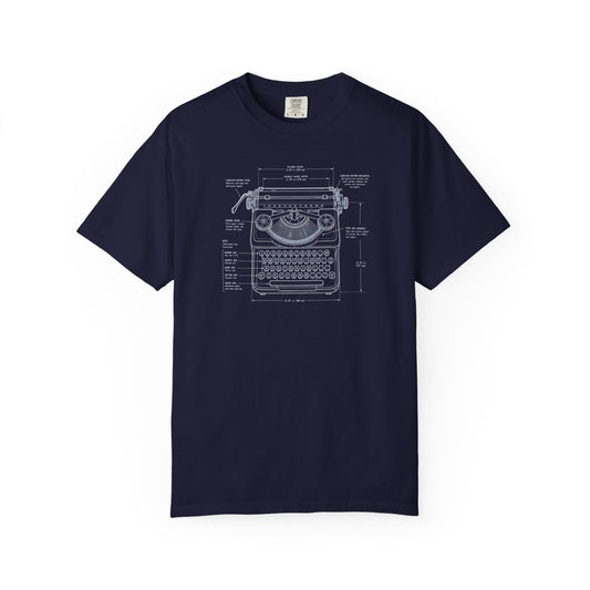 Blueprints - Vintage Typewriter Unisex Tee