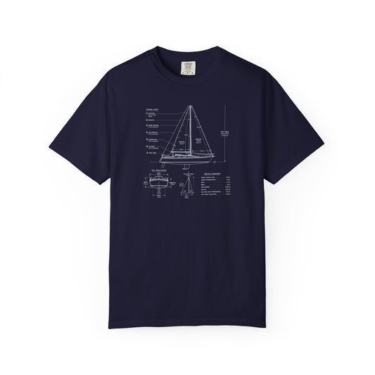 Blueprints - Sailboat Unisex Tee