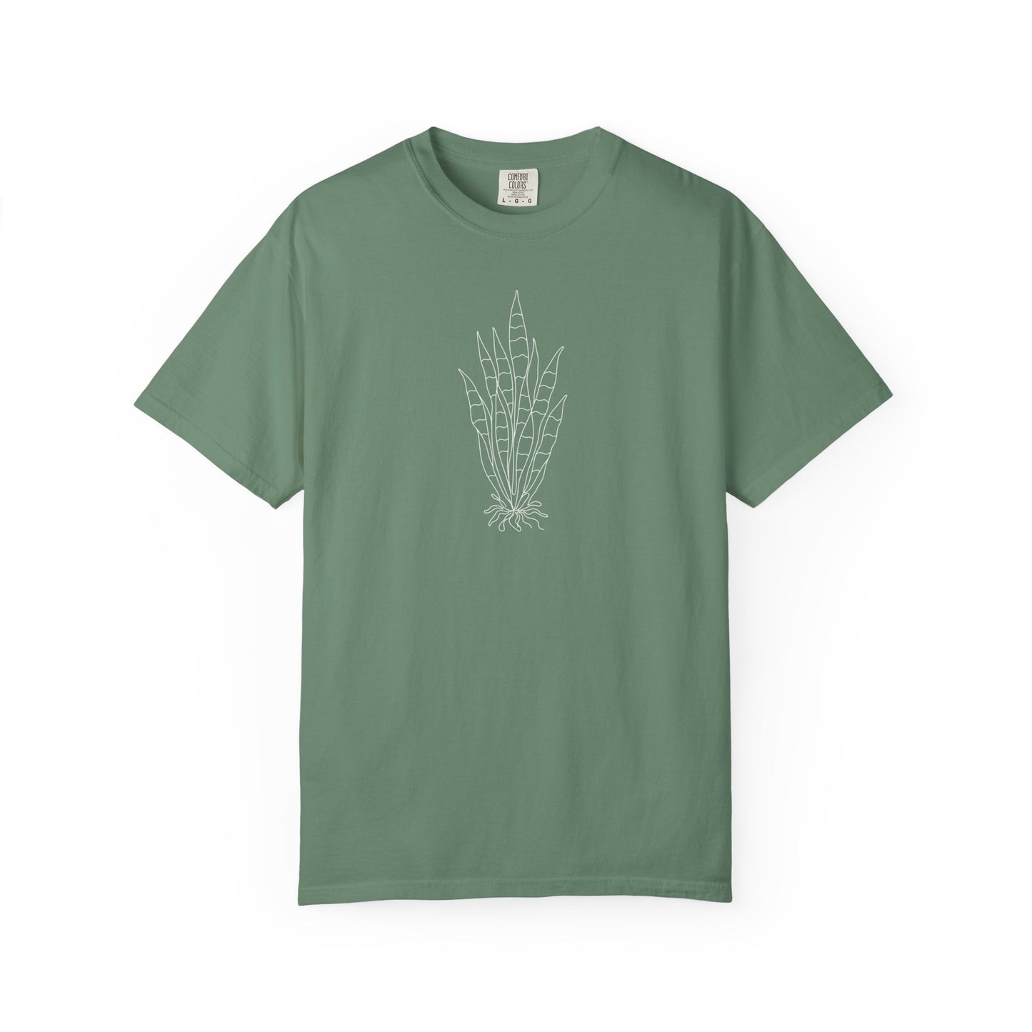 Snake Plant One-Line Art - Minimalist Botanical Unisex Tee