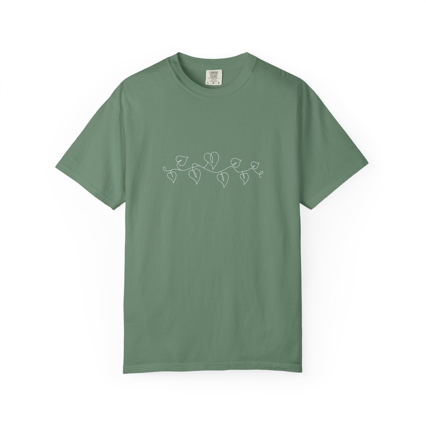 Pothos Vine One-Line Art - Minimalist Botanical Unisex Tee