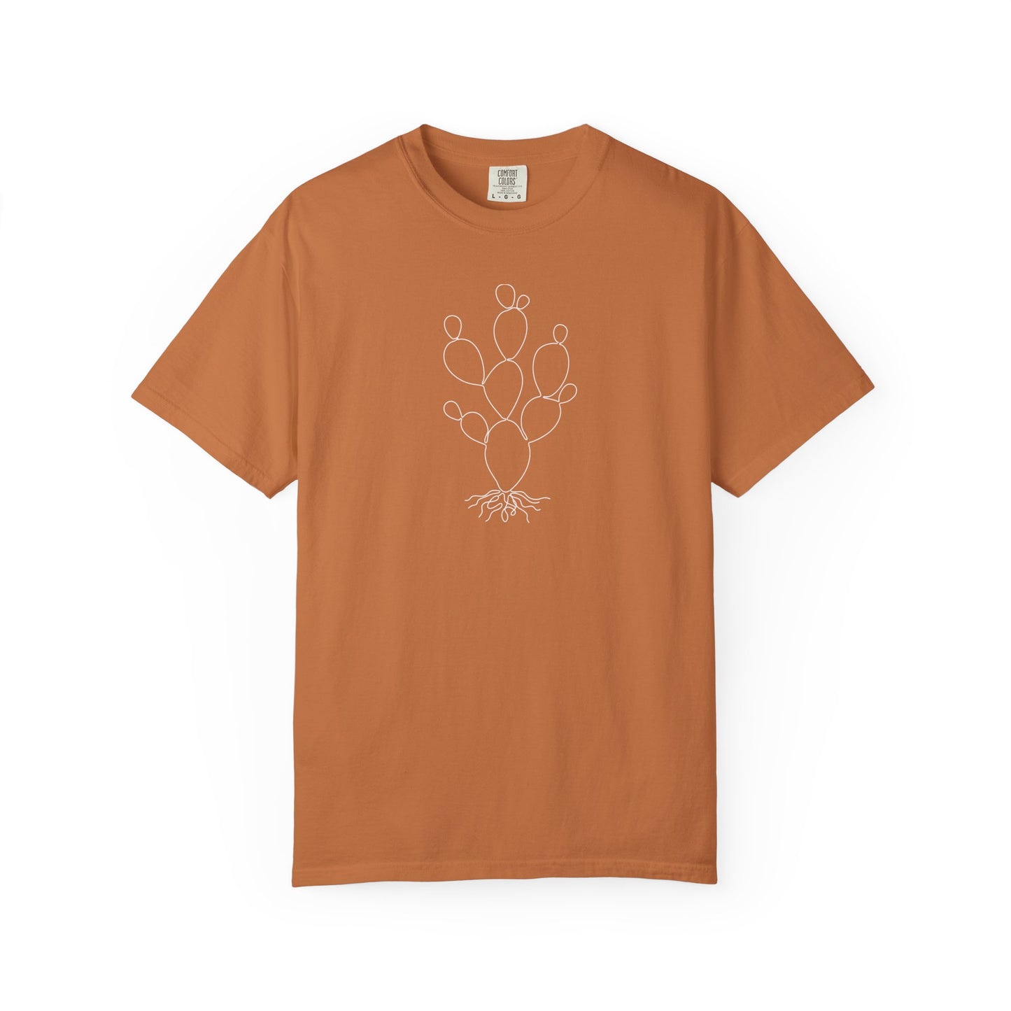Cactus One-Line Art - Minimalist Botanical Unisex Tee