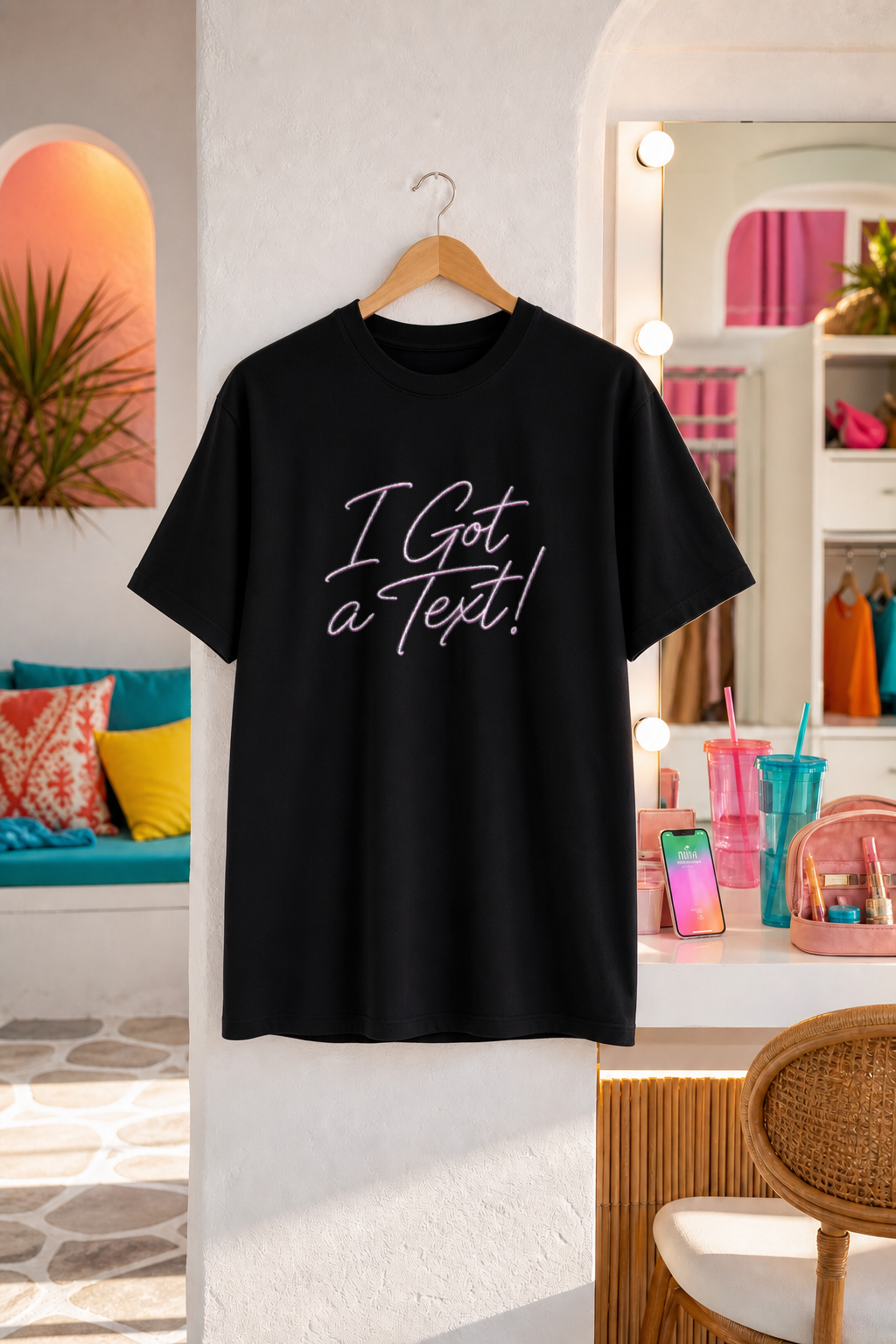 Black product — front view